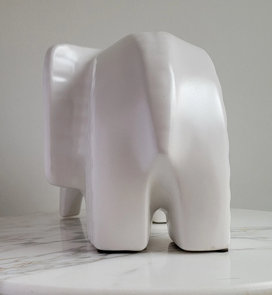 11-дюймовая фигурка зверинца СЛОНА ДЖОНАТАНА АДЛЕРА — керамика - Изображение 4 из 4