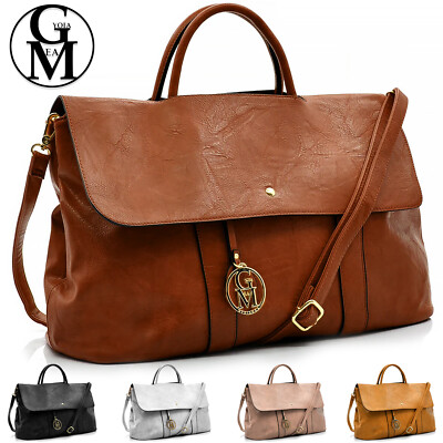 Gyoiamea borsa donna tracolla pelle capiente ufficio