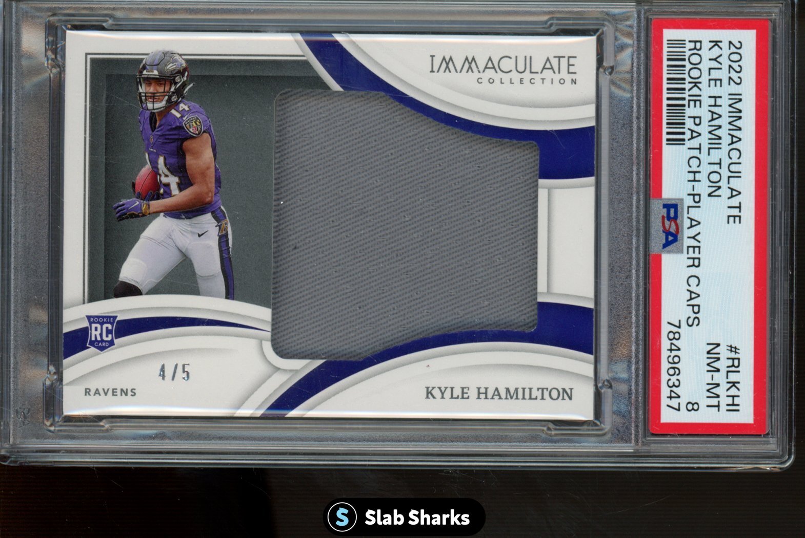 Kyle Hamilton Panini Immaculate Collection Rookie Logos #RLKHI Player Caps