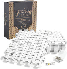 Crafts Blocking Mats for Knitting - Pack of 9 GRAY Blocking Boards with Grids fo