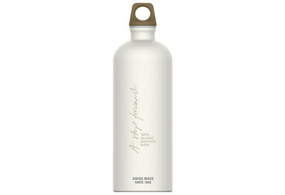SIGG Alu Trinkflasche MyPlanet Forward Plain | 1,0 Liter | Aluminium, Zellstoff