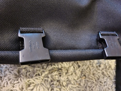 ๐ฅ๐ฅ Black Tenba Camera / Gear Bag Vtg Colorful Logo strap handle zip snap L@@K - Picture 8 of 8