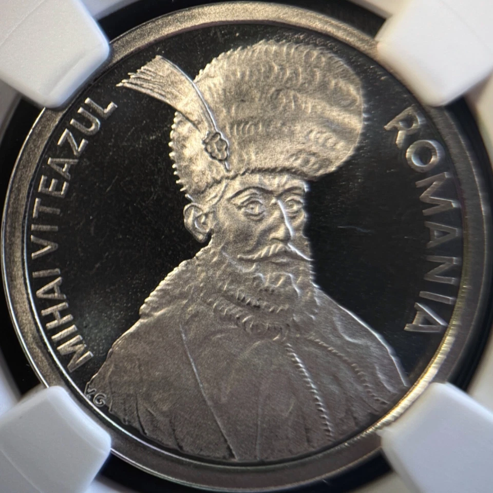 ROMANIA. 2003, 100 Lei - NGC PF68 - Mihai Viteazul, Michael the Brave RARE - Image 3 of 4