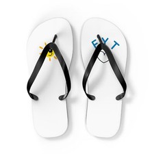 Sunny Vibe Flip Flops, Summer Sandals, Beachwear, Vacation Slippers, Fun