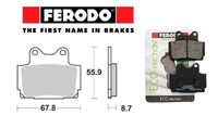 BremsbeläGe Paar Ferodo Hinten Yamaha Fzx Zeal 250 1991 - 1992