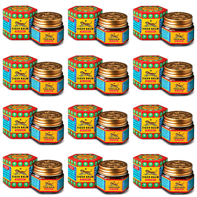 12 PACK Tiger Balm Red For Joint health Pain Relief Ointment Inflammations 21 ML