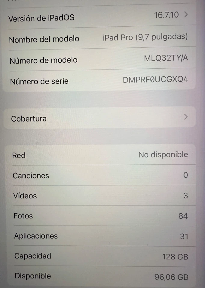 iPad pro 9.7 wifi+celular A1674 - Imagen 4 de 4