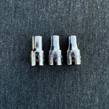 Napa Tools Usa 3pc 14 Drive Socket Set Metric 4mm5mm6mm 6 Point Usa
