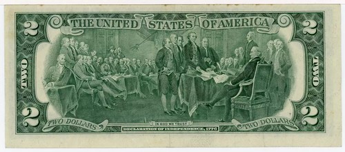 1976 $2 Boston Federal Reserve Note Fr 1935-A* - Picture 2 of 2
