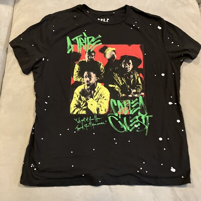 NWOT - AWESOME - A Tribe Call Quest - ATCQ - Hip Hop / Rap Splatter T Shirt- XXL