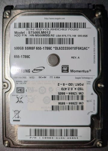 Seagate 500 GB Laptop-Festplatte
