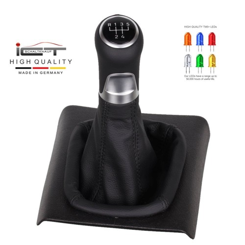 ICT gear shift knob boot for Seat Cordoba 6K 6C LED Leather A44