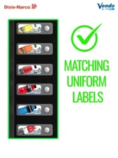 (5) Vending Machine 16.9 oz  Labels - Fanta - Pepsi - Sprite - Coke Diet