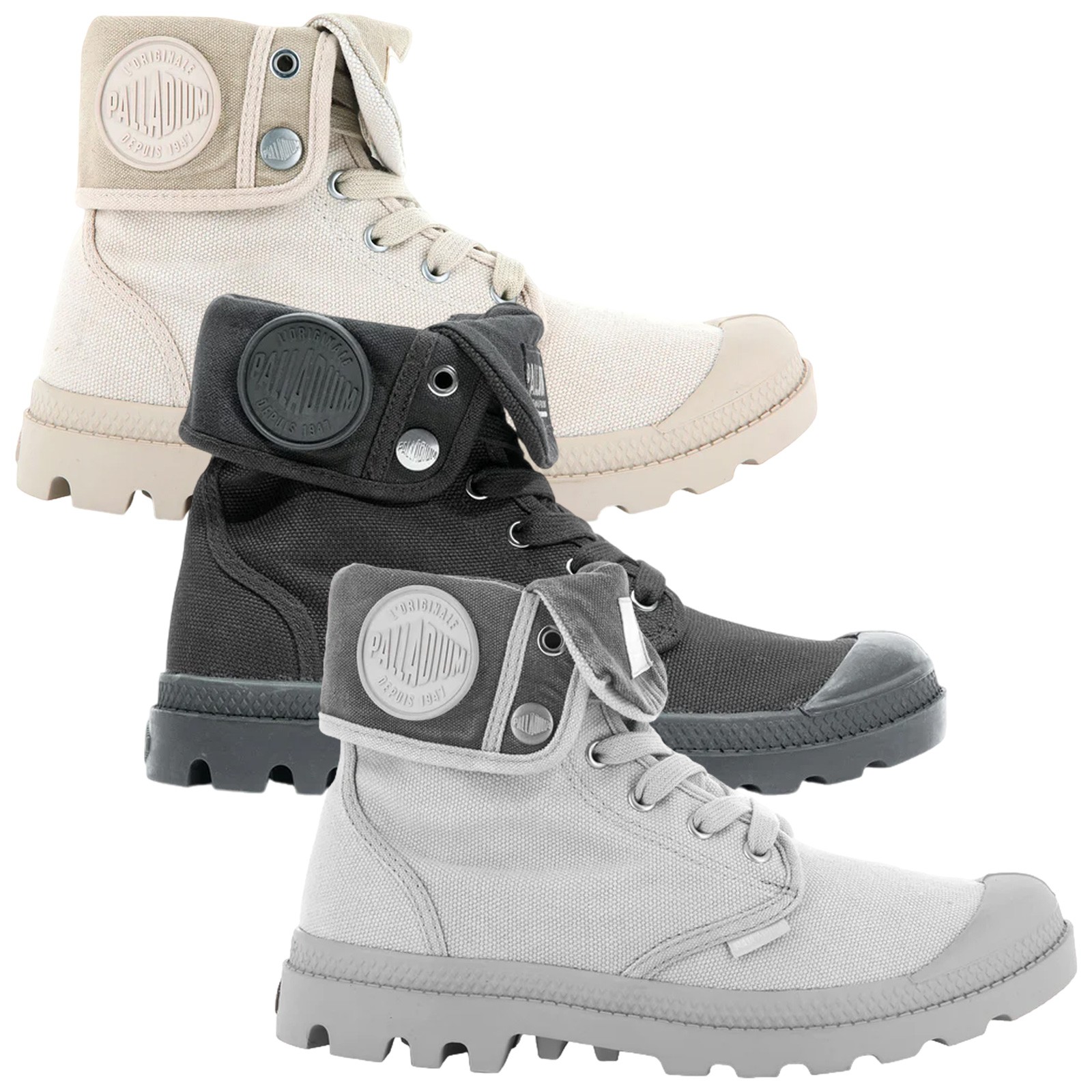 Botas De Combate Altas Para Dama Palladium Con Cordones, Talla Casual