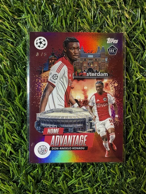 Don Angelo Konadu 2025-26 Topps UEFA Club Home Advantage Red Foil /5 RC #HP-28