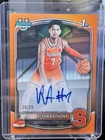 KIYAN ANTHONY 2025 BOWMAN CHROME 1ST TRUE ORANGE AUTO /25 #CPA-KA COLORMATCH
