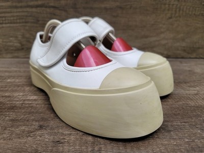 Marni Pablo Mary Jane Women's White Sneakers Size 38 US 8.