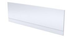 Image of Nuie Bath Front Panel Acrylic Shower Bath Modern Panel White Finish 1600mm