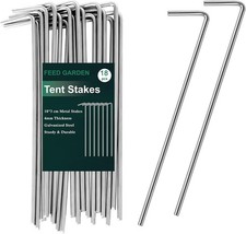 7 Inch Tent Stakes 18 Pack Yard Inflatable Stakes for Outdoor Decorations Met...