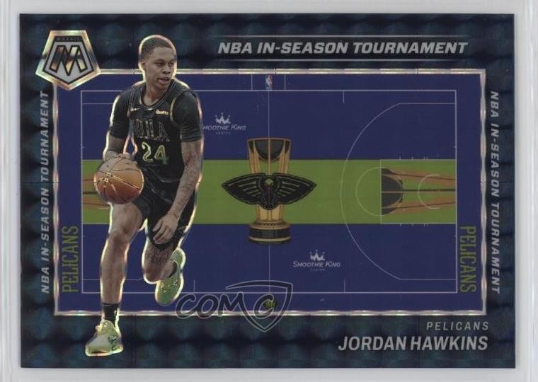 2023-24 Panini Mosaic NBA In-Season Tournament Jordan Hawkins #1 Rookie RC 4g8