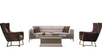 Sofagarnitur Sofa Couch Polster Set Wohnzimmer MöBel Einrichtung Tisch 4Tlg.