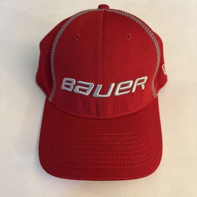 Bauer New Era Red 39 Thirty Brand Hat Size Medium-Large Hockey