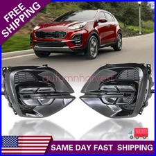 Front LED White Fog Lamp Daytime Running Light LH RH For Kia Sportage 2020-2021