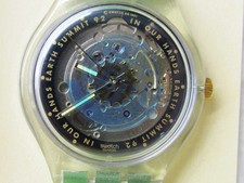 Swatch EARTH SUMMIT '92 Automatic 23 jewel wristwatch in the case with papers