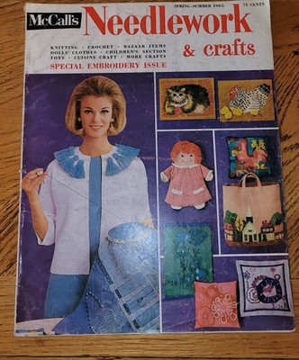 McCall's Needlework & Crafts Magazine Spring Summer 1965 Crafts Knitting Sewing