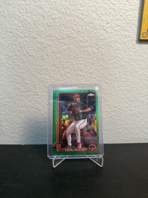 Topps Chrome 2025 Justin Verlander San Francisco Giants True Green /99 #242
