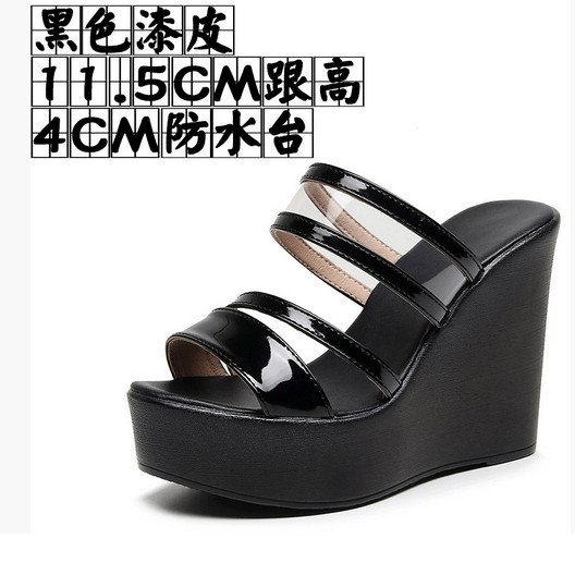 PANTOFOLA D’ORO Ciabatte donna estive punta aperta zeppa tacco alto scarpe plateau sandali slip on