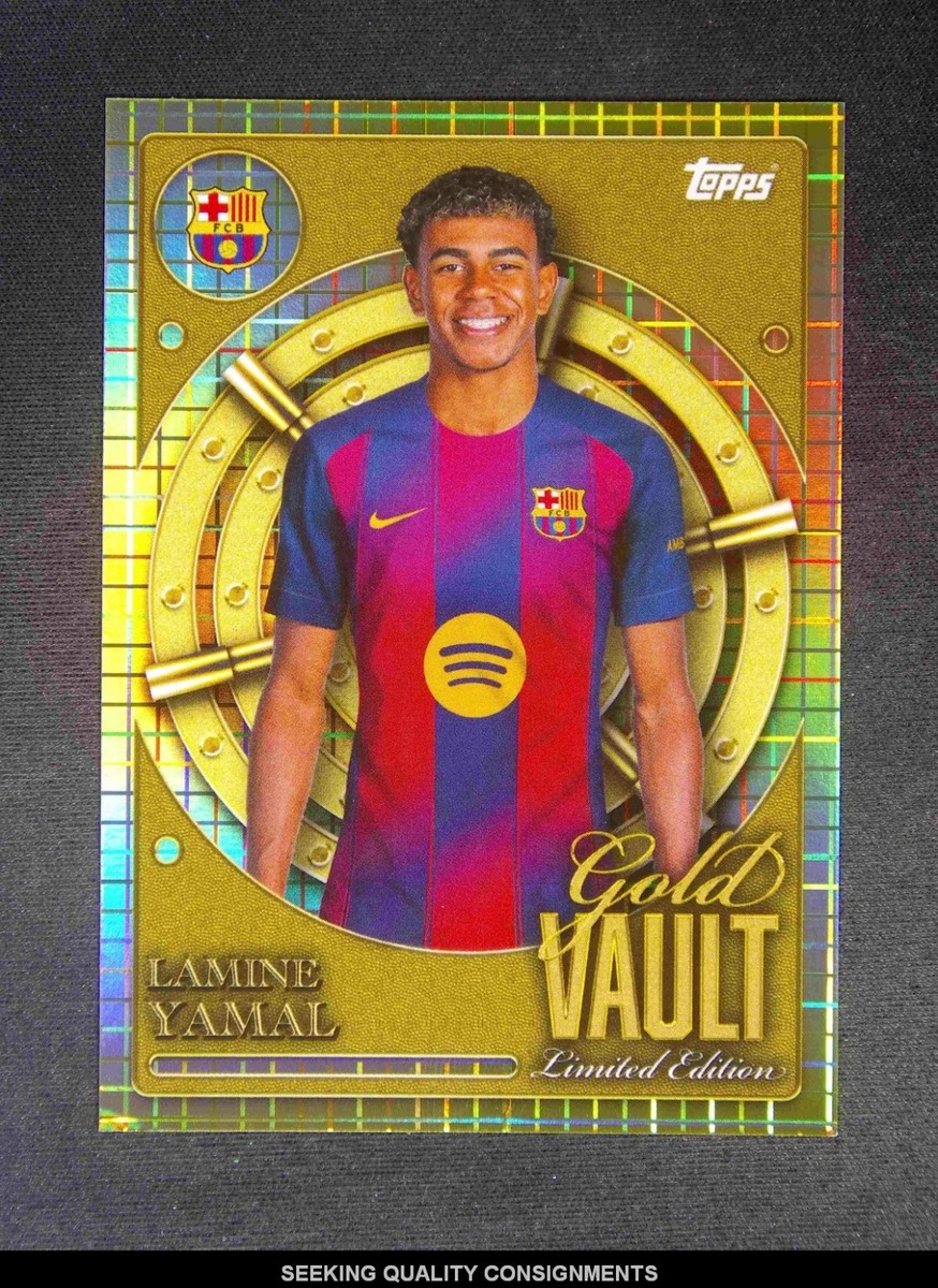 2025-26 Topps FC Barcelona Collector Tin Lamine Yamal Gold Vault 