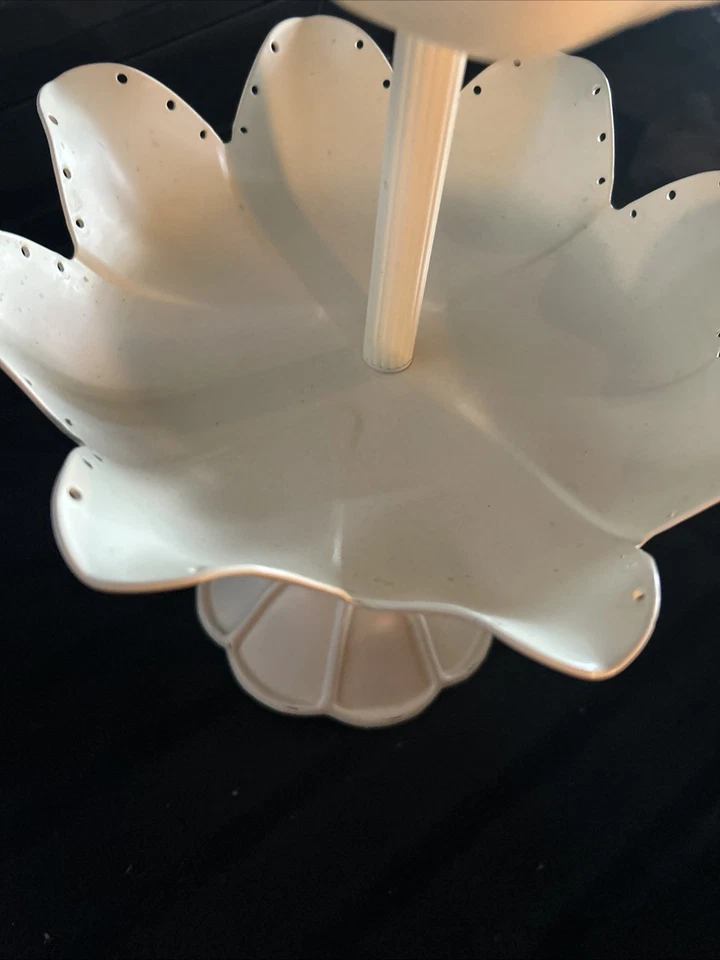 Pottery Barn PB Teen 2 Уровня Вращающаяся Ювелирная Стойка Органайзер Держатель Потертый Шик - Изображение 3 из 4