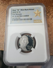 2020 w Jefferson Nickel, NGC PR 70 Ultra Cameo First releases