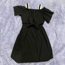 ASOS Design Maternity Dress Womens US 4 Black Off Shoulder Breastfeeding