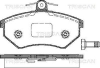 Triscan Bremsbelagsatz, Scheibenbremse 8110 29986 FüR Audi Seat VW