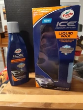 Turtle Wax Ice Synthetic Liquid Polish 14oz Approximately 90% Full Cloth & Box
