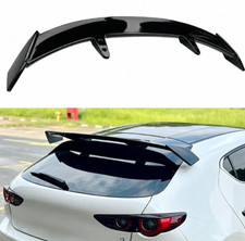 For Mazda 3 Hatchback Abs Glossy Black B Rear Trunk Spoiler Wing Universal 52