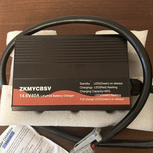 ZKMYGBSV 14.6V 40A LiFePO4 Battery Charger For Parts Missing Cables