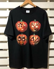 KISS Pumpkin Halloween 2000s 🎃 Two Sided Unisex Tshirt Reprint For Halloween