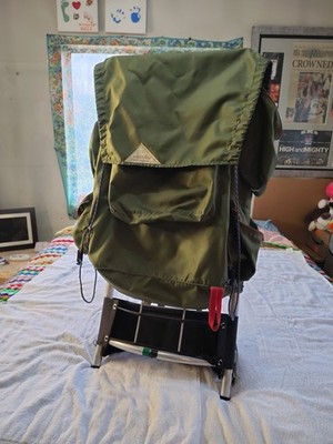 Vintage KELTY Mountaineer External Aluminium Frame Backpack Olive ~ Pre-Own