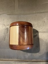 Solid  Wood Round Keepsake Urn for Human/Pet  - Beautiful Handcrafted