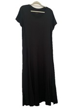 CUDDL DUDS BLACK Long Soft Dress - Size L - New