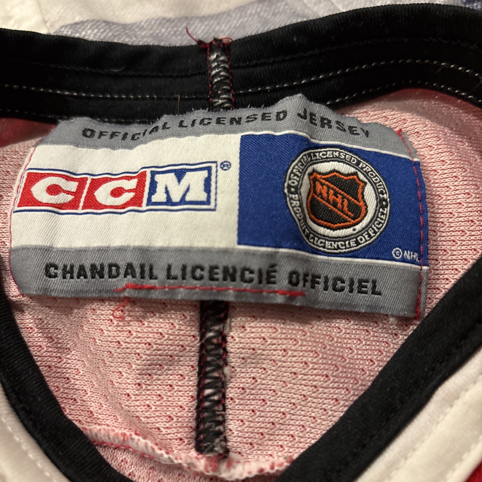 Red CCM Chicago Blackhawks Hockey Jersey Youth  Size 6/7 thumbnail 3