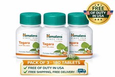 Himalaya Tagara 60 Tabs Calm Relaxation Herbal Supplement Pack of 3 Exp 05-2028
