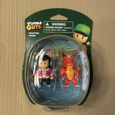 NIB! Stumble Guys Red Dragon & Girl Cat Headphones.  Action Collectible Figures