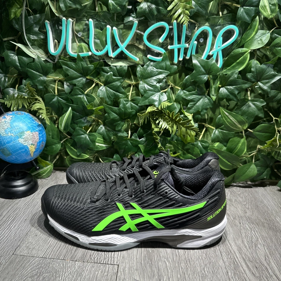 Мужские теннисные туфли Asics Speed FF2 черные/зеленые гекконы размер 10,5 - Изображение 4 из 4