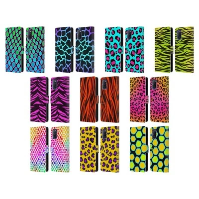 HEAD CASE DESIGNS MAD PRINTS LEATHER BOOK CASE & WALLPAPER FOR OPPO PHONES - Image 1 of 4