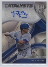 2021 Panini Spectra Catalysts Signatures Nick Solak #CS-NS Auto 1m1f